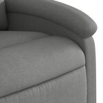vidaXL Fauteuil de massage inclinable Gris foncé Tissu