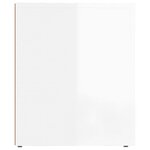 vidaXL Tables de chevet 2 Pièces Blanc brillant 50x39x47 cm