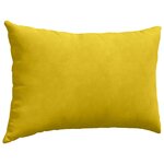 vidaXL Coussins de canapé 2 Pièces Jaune 60 x 40 cm