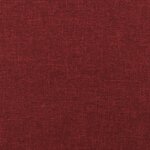 vidaXL Canapé-lit à 2 places avec deux oreillers rouge bordeaux tissu