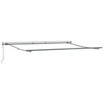vidaXL Auvent Rétractable Beige 450 × 350 cm Tissu et Aluminium