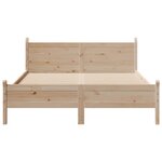 vidaXL Cadre de lit sans matelas 140x200 cm bois massif de pin