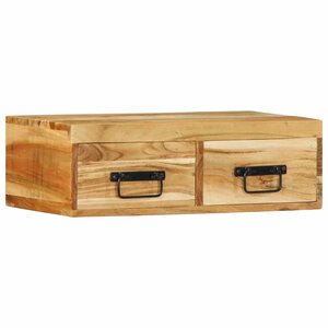 VidaXL Meuble TV mural 60x30x19 cm bois massif d'acacia