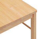 vidaXL Chaises à manger 2 Pièces bois massif caoutchouc