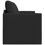 vidaXL Canapé-Lit Noir 124 x 71 x 78 cm tissu