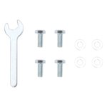 vidaXL Base de parasol pour mât Ø38/48 mm noir mat acier