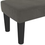 Banc banquette 100 x 30 x 30 cm velours gris foncé 02_0010677