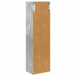 vidaXL Armoire murale de salle de bain Gris Béton 20 x 14 x 70 cm