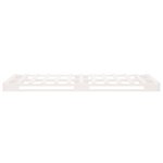 vidaXL Lit de palette blanc 90x200 cm bois de pin massif