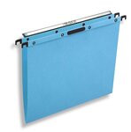 Bte de 25 Dossiers Suspendus EASY VELCRO Tiroirs fond V Kraft Bleu L'OBLIQUE AZ
