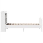 vidaXL Lit bibliothèque sans matelas blanc 90x200cm bois de pin massif
