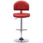 vidaXL Tabouret de bar Rouge bordeaux Similicuir