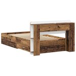 vidaXL Cadre de lit avec rangement Bois ancien 100 x 200 cm
