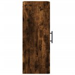 vidaXL Armoire murale chêne fumé 34 5x34x90 cm