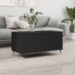 vidaXL Table basse Noir 90x44 5x45 cm Bois d'ingénierie