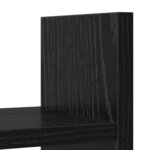 vidaXL Organiseur de bureau Chêne noir 34 5 x 15 5 x 35 5 cm