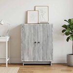 vidaXL Buffet Sonoma gris 66 x 34 5 x 90 cm Bois d'ingénierie