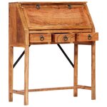 vidaXL Bureau 90x40x107 cm Bois d'acacia massif