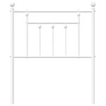 vidaXL Tête de lit de remplacement métal blanc 75 cm