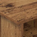 vidaXL Meuble TV Bois ancien 68 5 x 35 x 35 cm Bois d'ingénierie