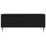 vidaXL Table basse Noir 90x50x36 5 cm Bois d'ingénierie