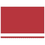 vidaXL Store Rétractable Manuel avec LED Rouge 500x350 cm