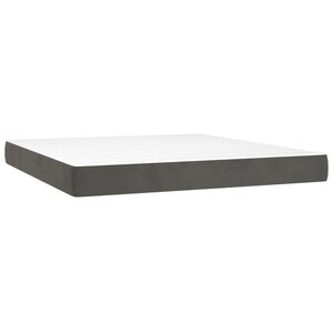 vidaXL Matelas de lit à ressorts ensachés fermeté moyenne 152x203x20 cm velours