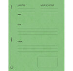 Dossiers de plaidoirie 'Pour / Contre'  vert x 5 EXACOMPTA