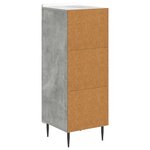 vidaXL Buffet Gris béton 34 5 x 33 x 92 cm Bois d'ingénierie