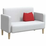 vidaXL Coussin de Dos Rouge 45 x 20 x 35 cm tissu