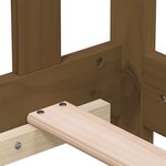 vidaXL Lit de jour sans matelas marron miel bois pin massif 80x200 cm