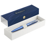 Waterman graduate allure stylo bille  laque bleue satinée  recharge encre bleue pointe moyenne  coffret cadeau