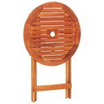 vidaXL Ensemble à manger d'extérieur pliable 3 Pièces Bois d'eucalyptus