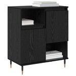 vidaXL Buffet Chêne noir 60 x 35 x 70 cm Bois d'ingénierie