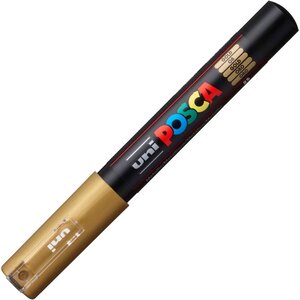 Marqueur pointe conique extra-fine pc1mc 0 7 - 1mm or x 6 POSCA
