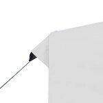 vidaXL Tente de réception pliable Aluminium 2 x 2 m Blanc