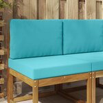 vidaXL Coussin de canapé d'extérieur Polyester Turquoise 60 x 60 cm
