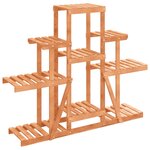 vidaXL Support à fleurs 110x25x96 cm bois massif de sapin