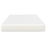 vidaXL Matelas de Lit avec matelas Crème 120 x 200 cm tissu