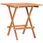 vidaXL Ensemble de bistro 3 Pièces avec coussins gris Bois de teck massif