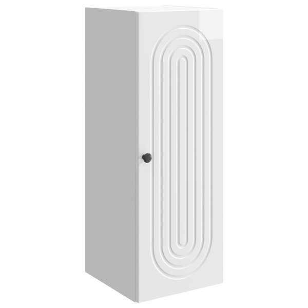 vidaXL Armoire Murale Blanc brillant 33 x 34 5 x 90 cm