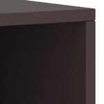 vidaXL Tables de chevet 2 Pièces Marron foncé 35x30x40 cm Bois de pin
