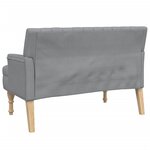 vidaXL Banc avec coussins gris clair 113x64 5x75 5 cm tissu