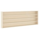 vidaXL Vitrine Murale Montage mural Beige 100 x 8 5 x 36 cm
