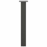 vidaXL Pieds de table console 4 pièces Anthracite 72 cm Acier