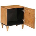 vidaXL Table de chevet 2 Pièces Marron clair 40 x 33 x 46 cm