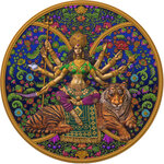 Monnaie DURGA Hindu Religion Holi Special Edition 1 Oz Argent 2000 Francs Cameroon 2026 (PRÉCOMMANDE)