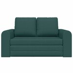 vidaXL Canapé-Lit Vert foncé 148 x 71 x 83 cm tissu