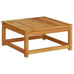vidaXL Table de jardin 63x63x30 cm bois d'acacia solide