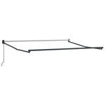 vidaXL Store Rétractable Manuel Vert et Blanc 350x250 cm